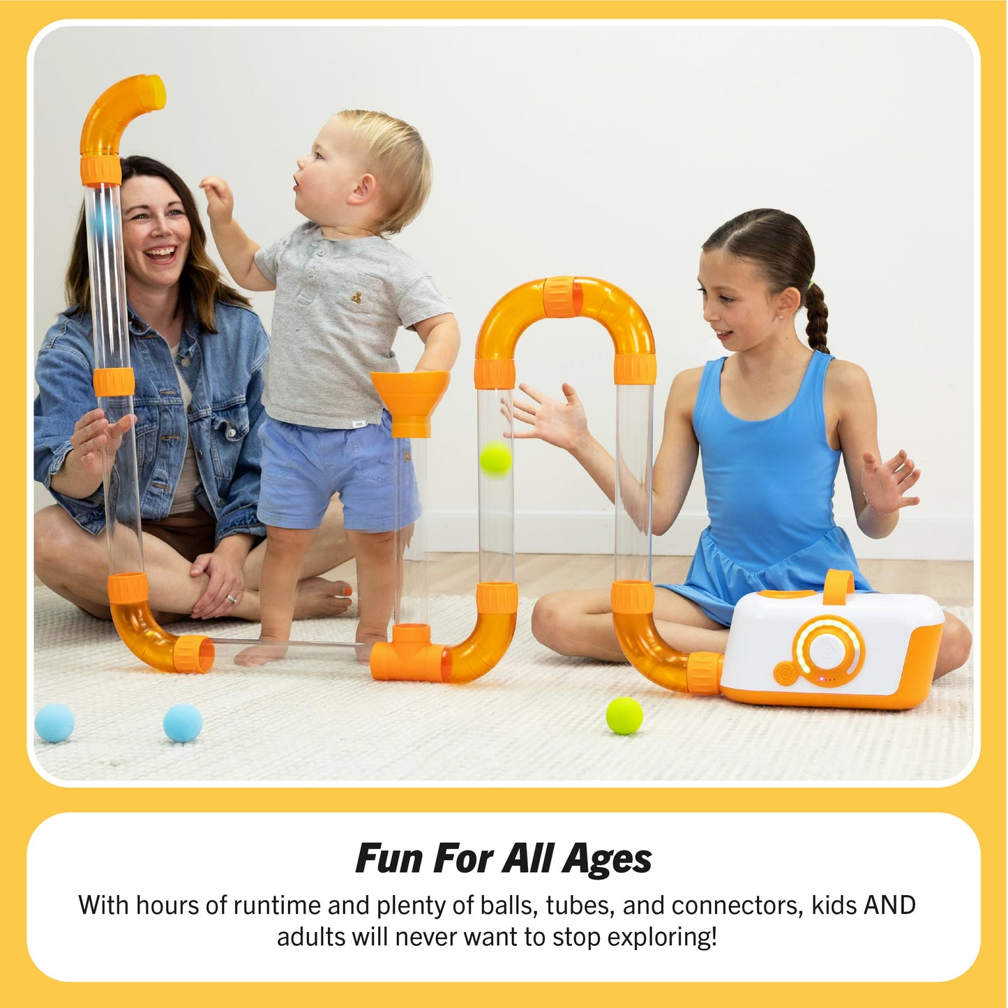 Fat Brain Toys The Original Air Toobz – Air-Powered STEM Toy for 3+