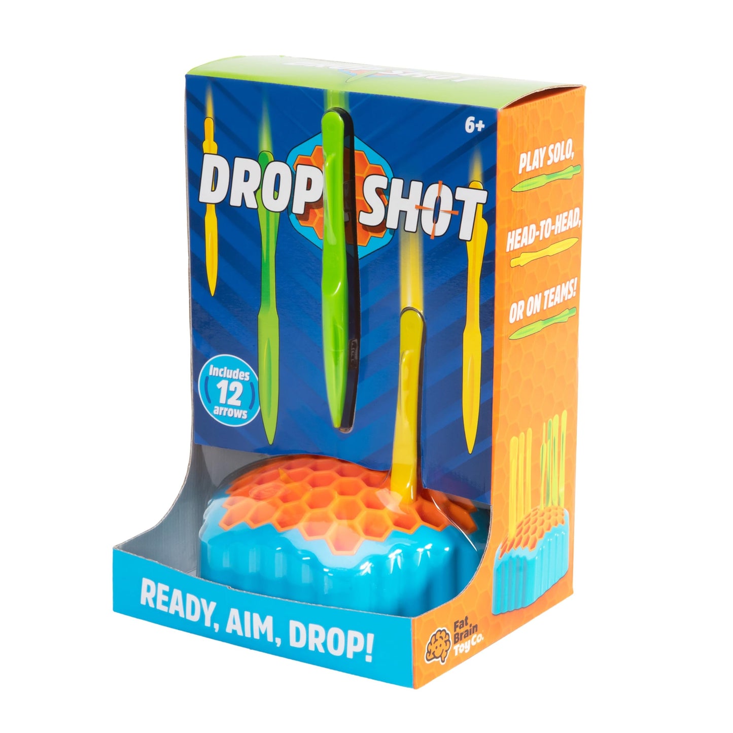 Fat Brain Toys Drop Shot: Ready, Aim, Drop! 2-Player Skill Game for Ages 6+