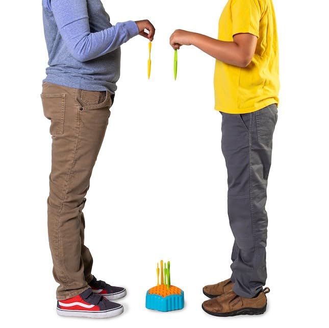 Fat Brain Toys Drop Shot: Ready, Aim, Drop! 2-Player Skill Game for Ages 6+