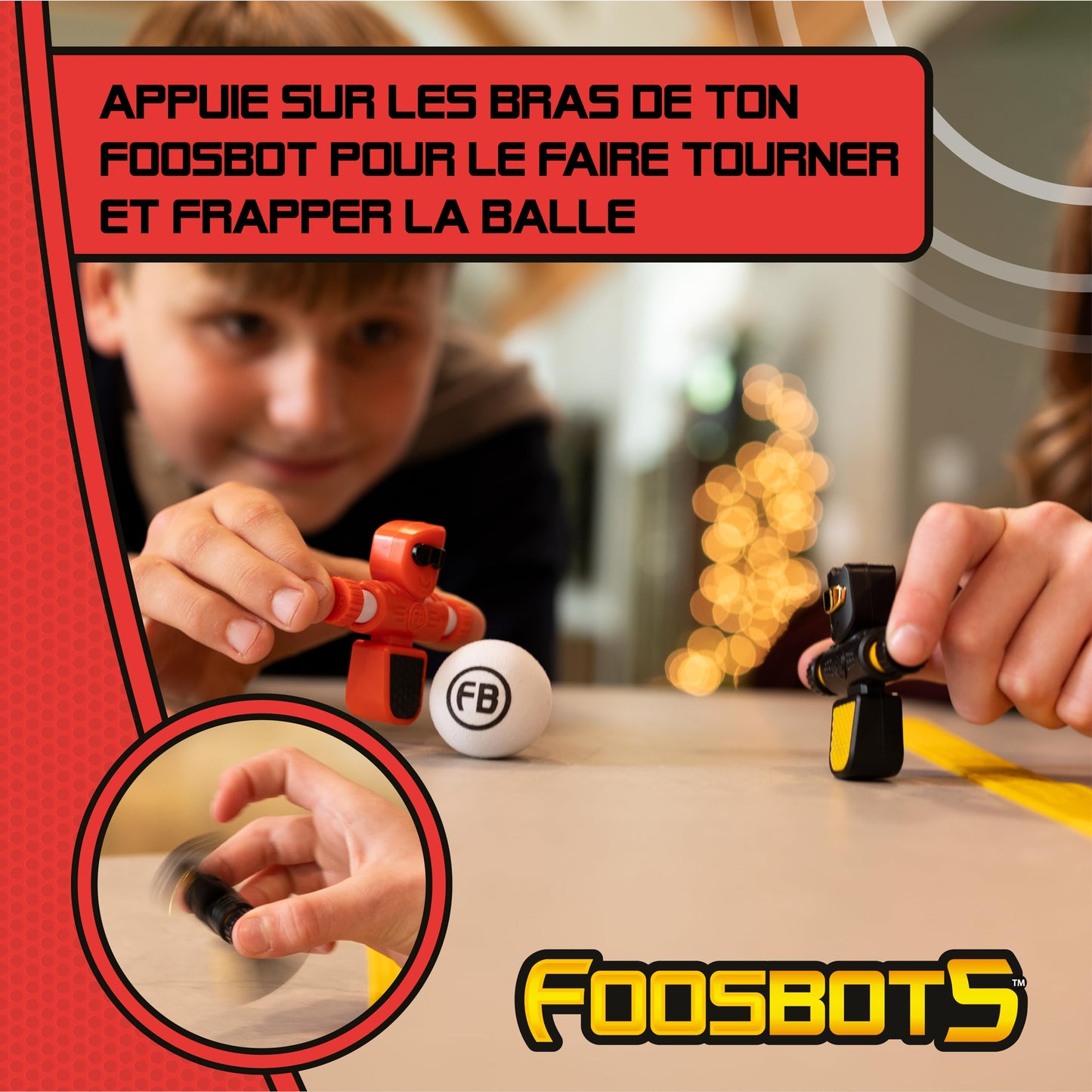 Fat Brain Toys Foosbots On The Go Tabletop Trickshot Game — 2 Player Indoor Soccer