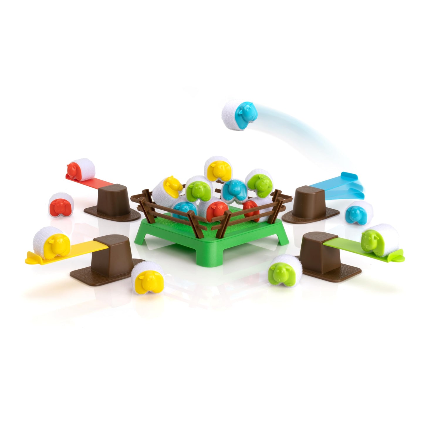 Fat Brain Toys Heap-O-Sheep Game — Catapult Fun for Family Night, 2–4 Players