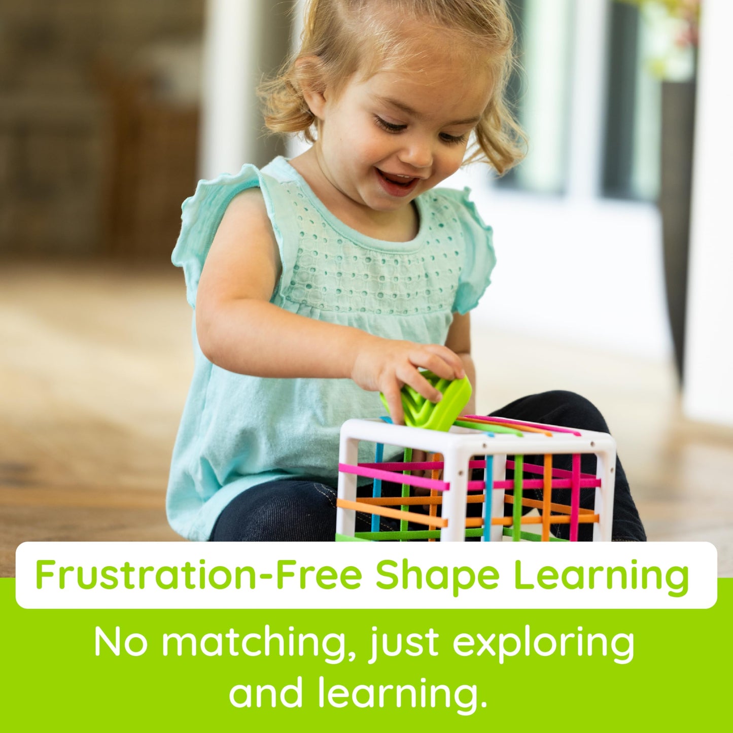 Fat Brain Toys InnyBin Shape Learning Toys – Sensory Baby Toys for 10 Months+