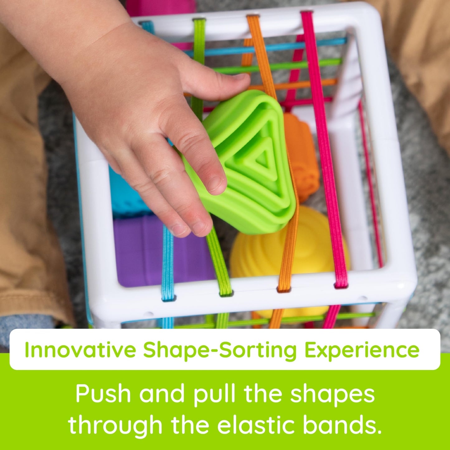 Fat Brain Toys InnyBin Shape Learning Toys – Sensory Baby Toys for 10 Months+