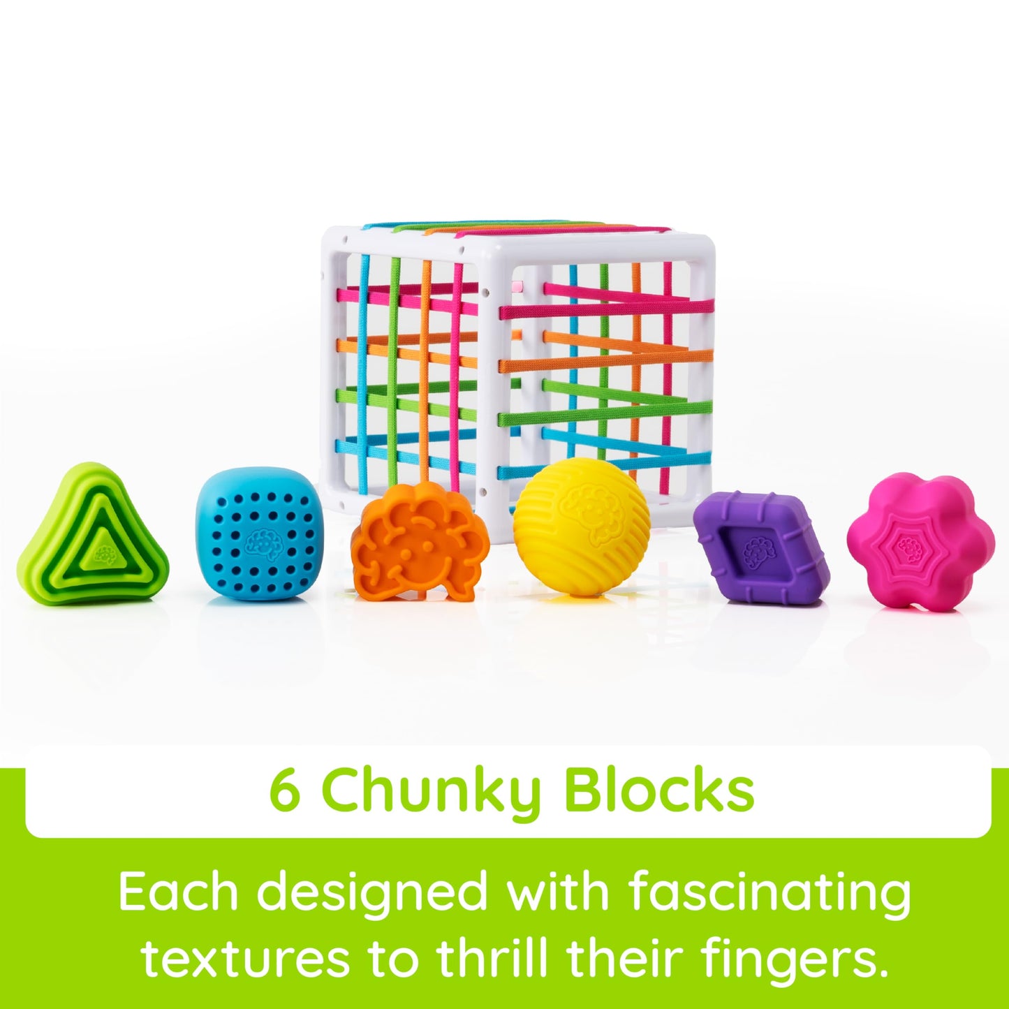 Fat Brain Toys InnyBin Shape Learning Toys – Sensory Baby Toys for 10 Months+