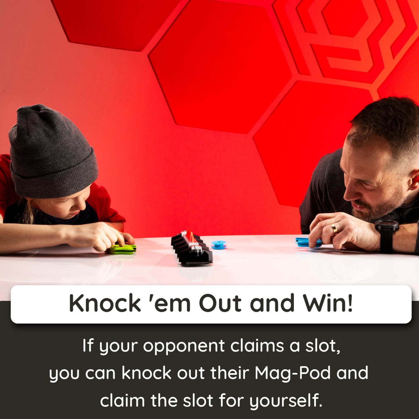 Fat Brain Toys Magshuto Knockout Rail – Magnetic Trick Shot Game for 6+