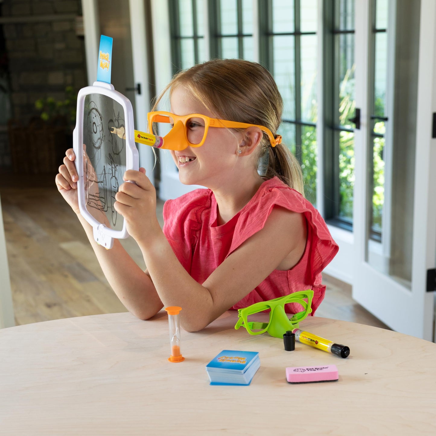 Fat Brain Toys Pencil Nose — Family Night Board Game for Kids 8+ and Adults