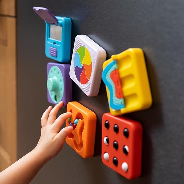 Fat Brain Toys PlayTab Tile Assortment Set 4 – Customizable Sensory Tiles