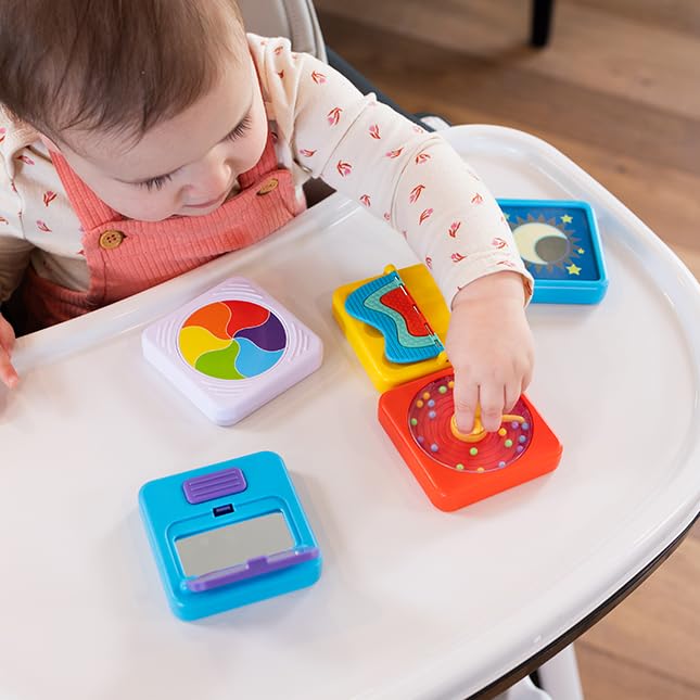 Fat Brain Toys PlayTab Tile Assortment Set 4 – Customizable Sensory Tiles