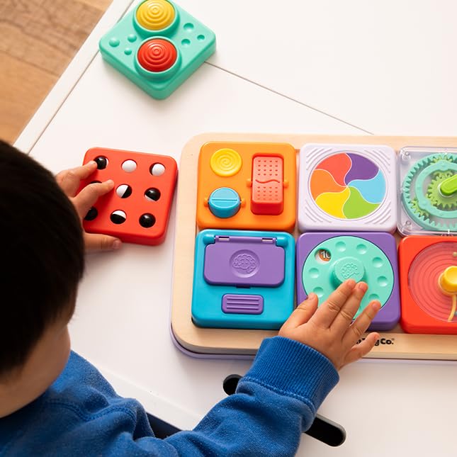 Fat Brain Toys PlayTab Tile Assortment Set 4 – Customizable Sensory Tiles