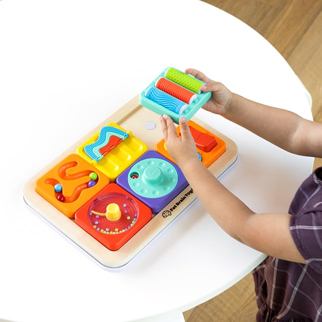 Fat Brain Toys PlayTab Tile Assortment Set 4 – Customizable Sensory Tiles