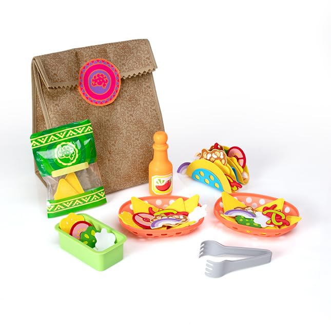 Fat Brain Toys Pretendables Nacho Set – Pretend Playset with Storage