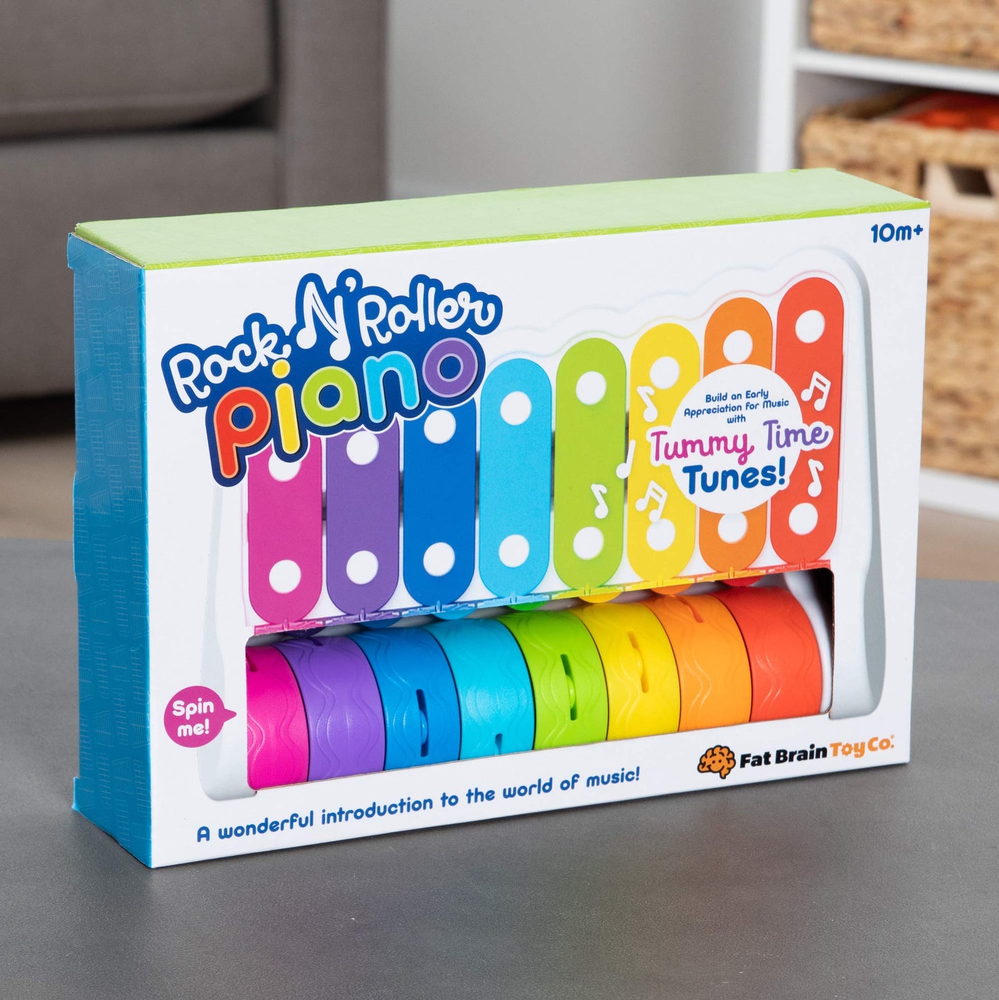 Fat Brain Toys Rock N Roller Piano - Musical Bells for Babies & Toddlers