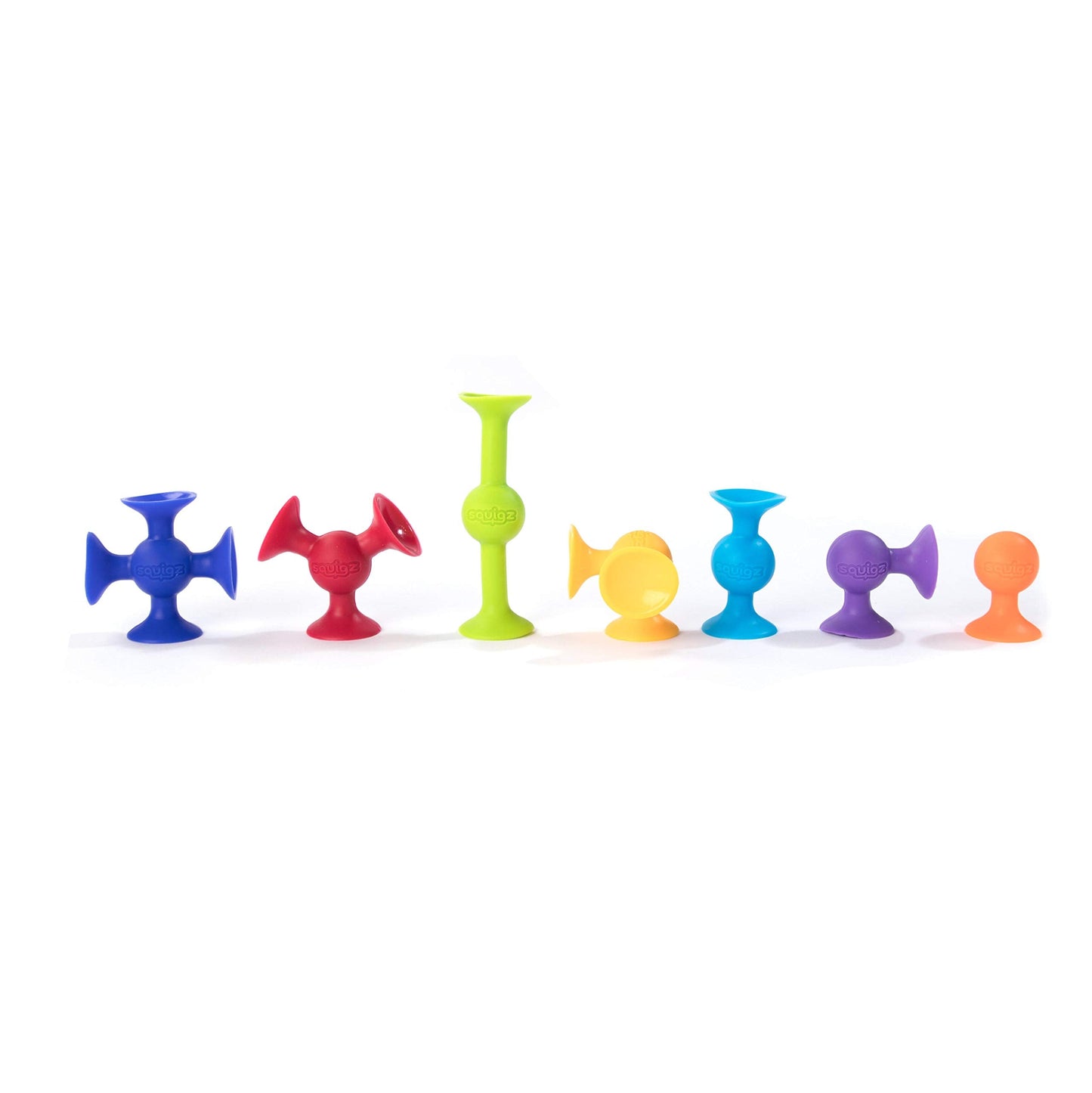 Fat Brain Toys Squigz Deluxe Set – 50-Piece Suction Toys for Kids 3+