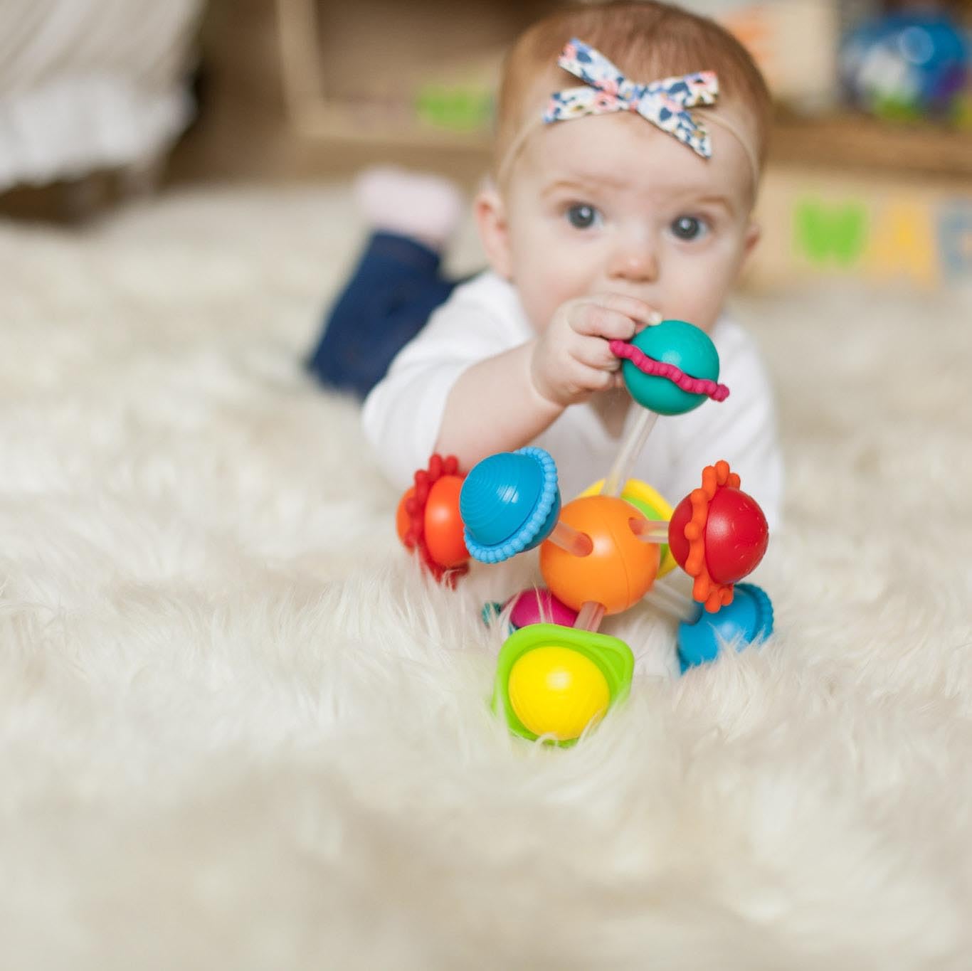Fat Brain Toys Wimzle – Sensory Fidget Toy for Toddlers & Babies 6 Months+