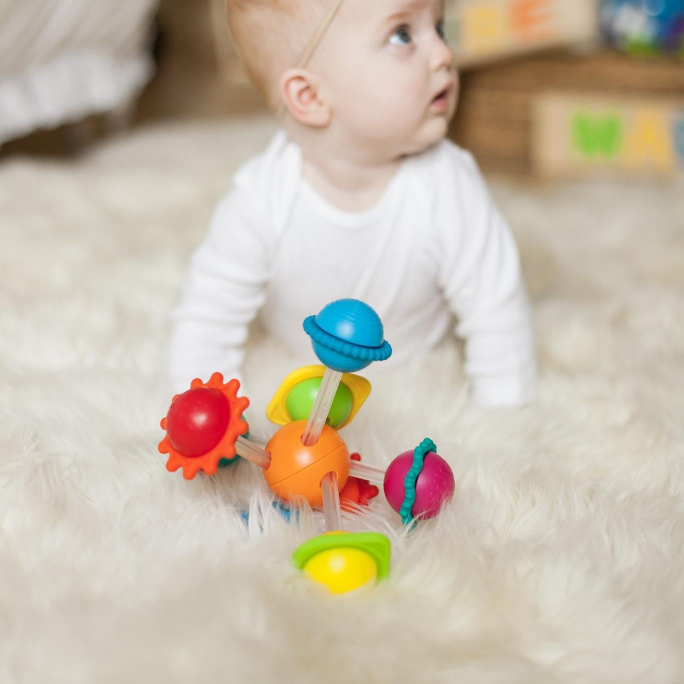 Fat Brain Toys Wimzle – Sensory Fidget Toy for Toddlers & Babies 6 Months+