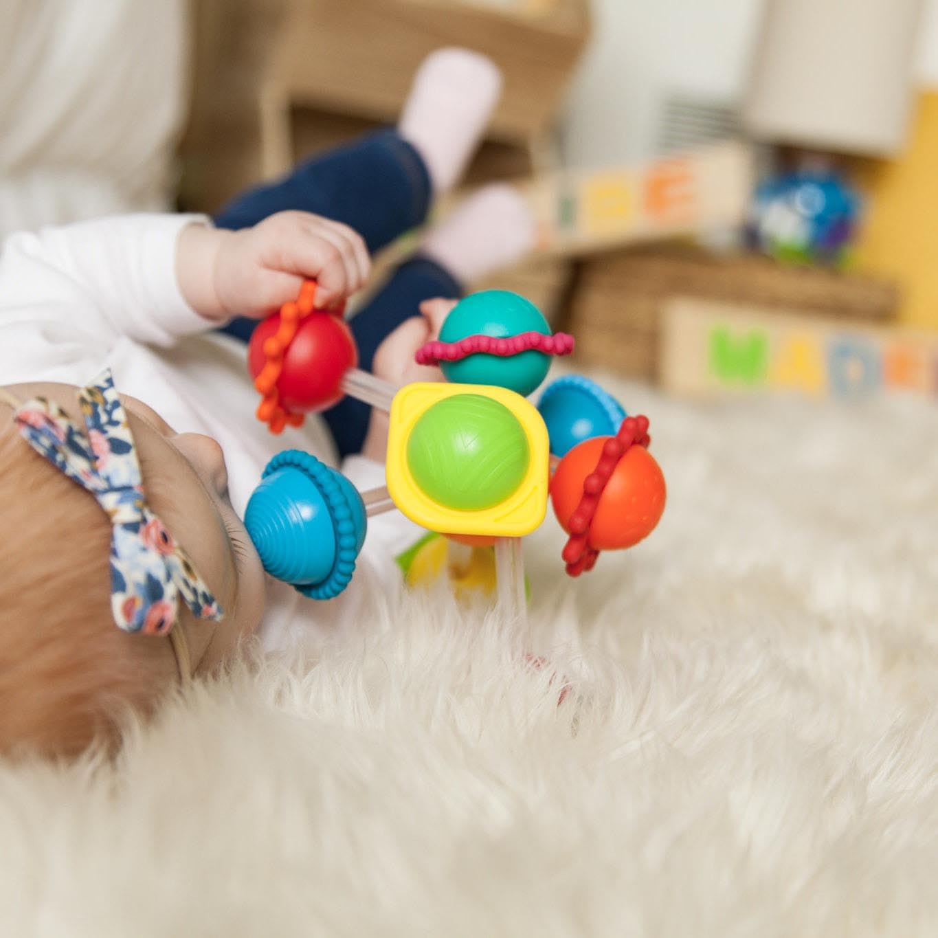 Fat Brain Toys Wimzle – Sensory Fidget Toy for Toddlers & Babies 6 Months+
