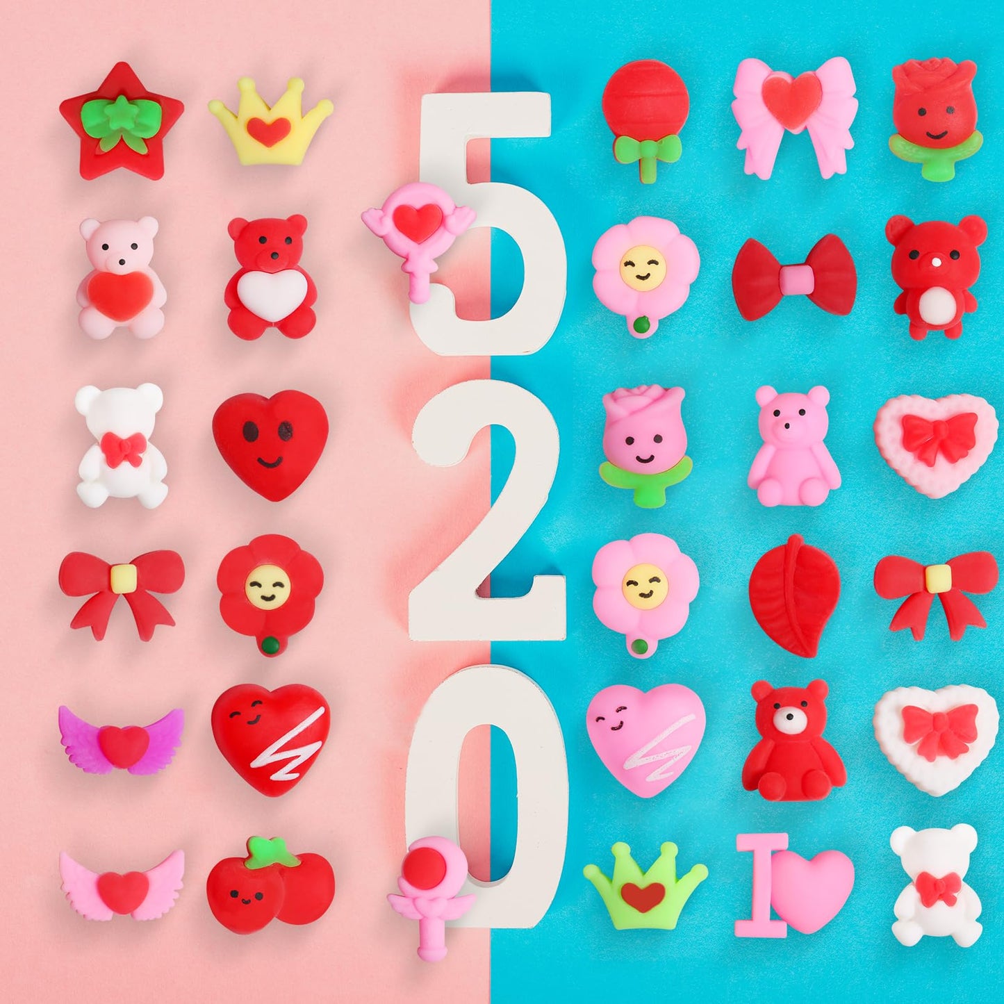 Faukait 32-Pack Valentines Squishies – Cute Mochi Toys for Parties