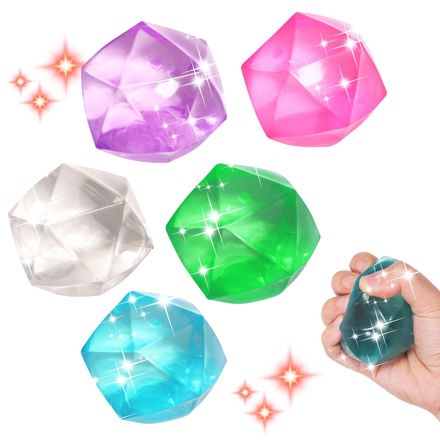 FauKait 1pc Big 2.45 Random Color Stress Cube – Portable Squishy Fidget Toy