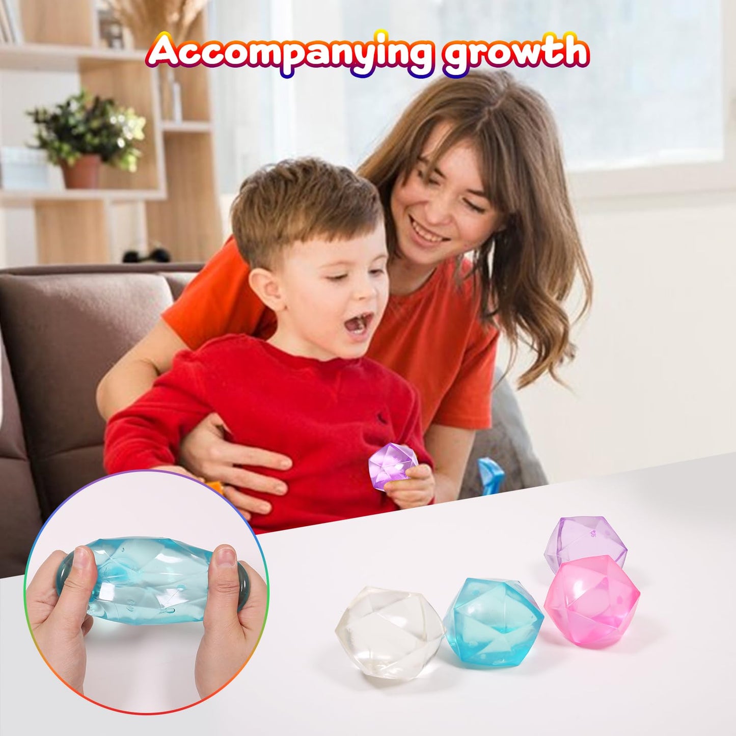 FauKait 1pc Big 2.45 Random Color Stress Cube – Portable Squishy Fidget Toy