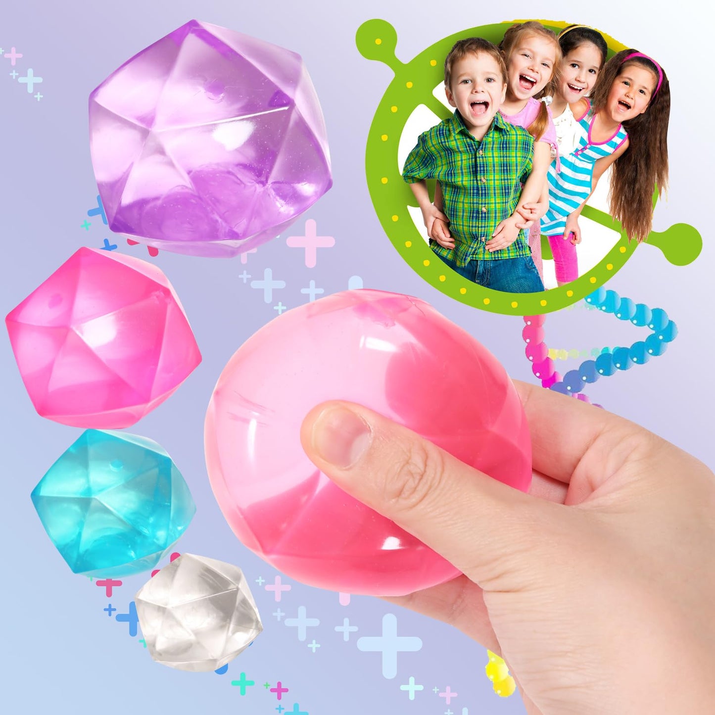 FauKait 1pc Big 2.45 Random Color Stress Cube – Portable Squishy Fidget Toy