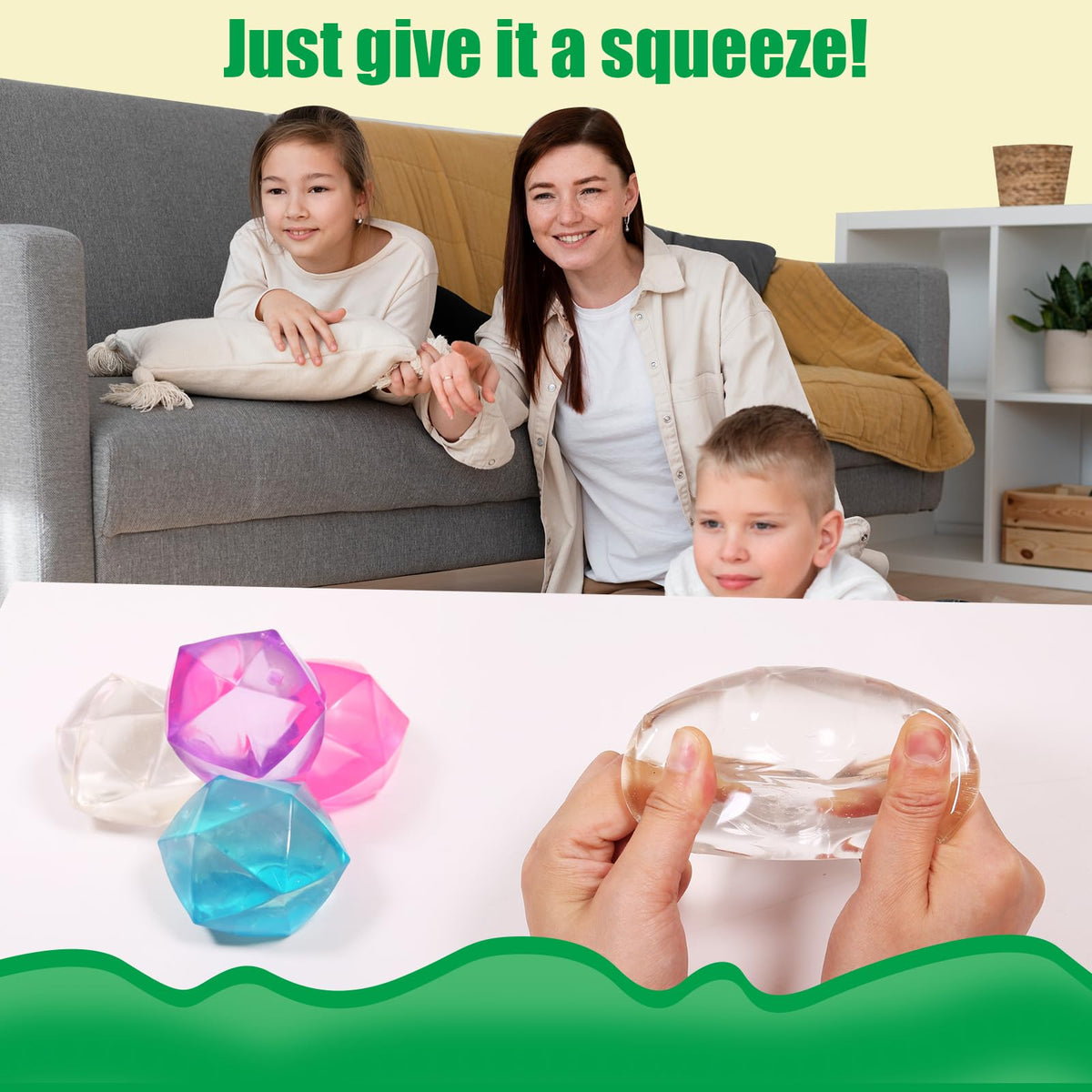 FauKait Pink 2.45 Stress Cube – Portable Diamond Malt Sugar Fidget Ball
