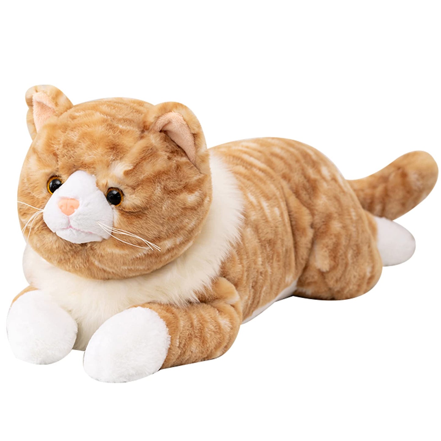 Fawowe Cat Weighted Plush Toy — Realistic 21.6" Hugging Cat Pillow, 3.9 lbs