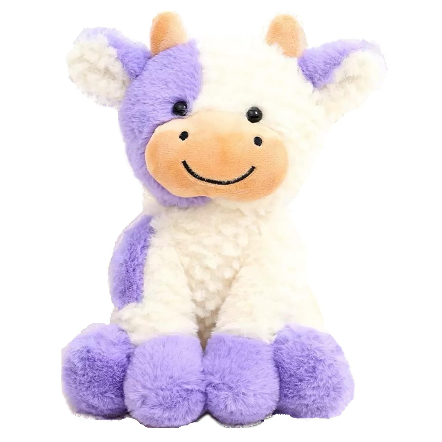 FAYUAKU 9-Inch Purple Cow Plush Doll – Soft Cow Stuffed Animal for Kids