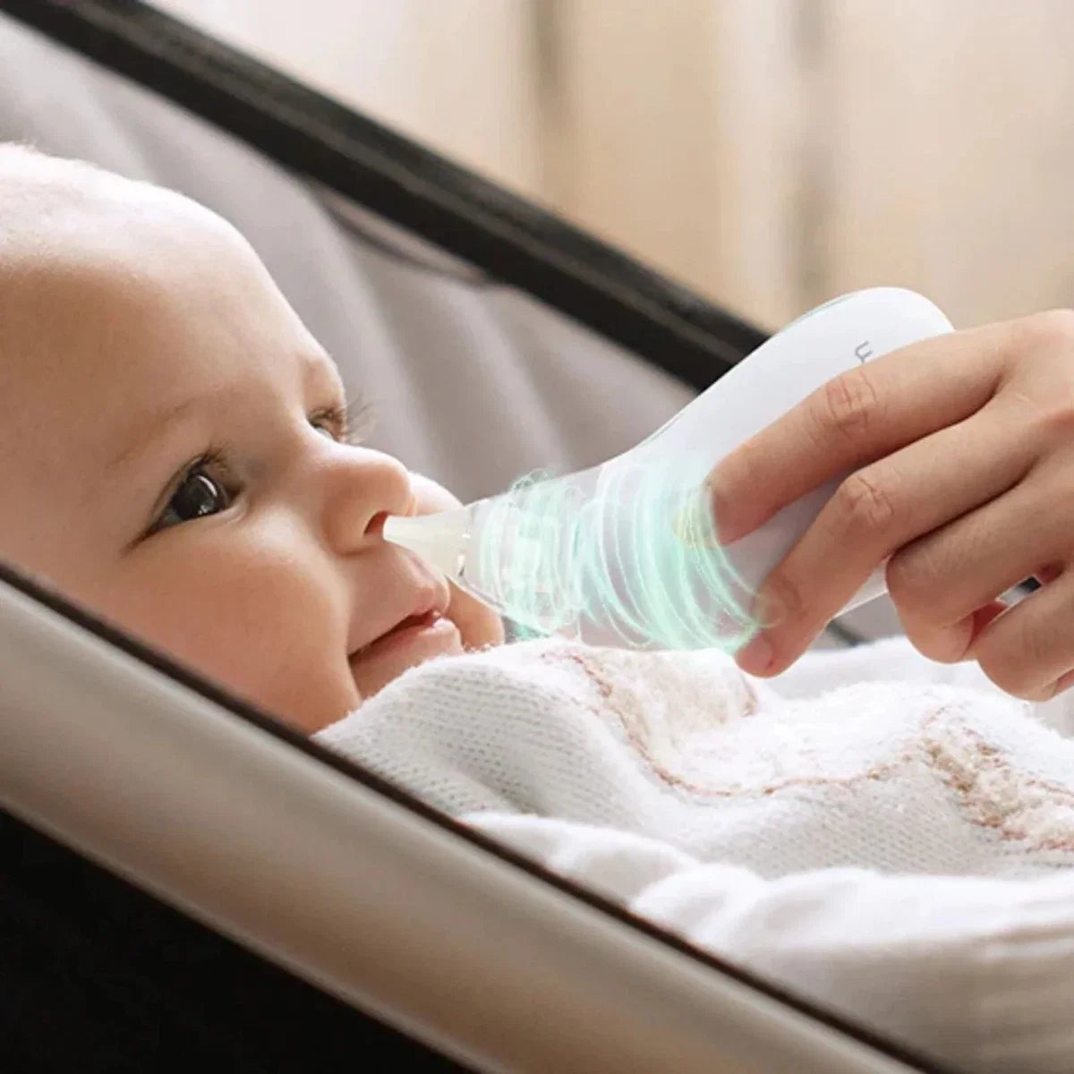 Momcozy Baby Nasal Aspirator - White