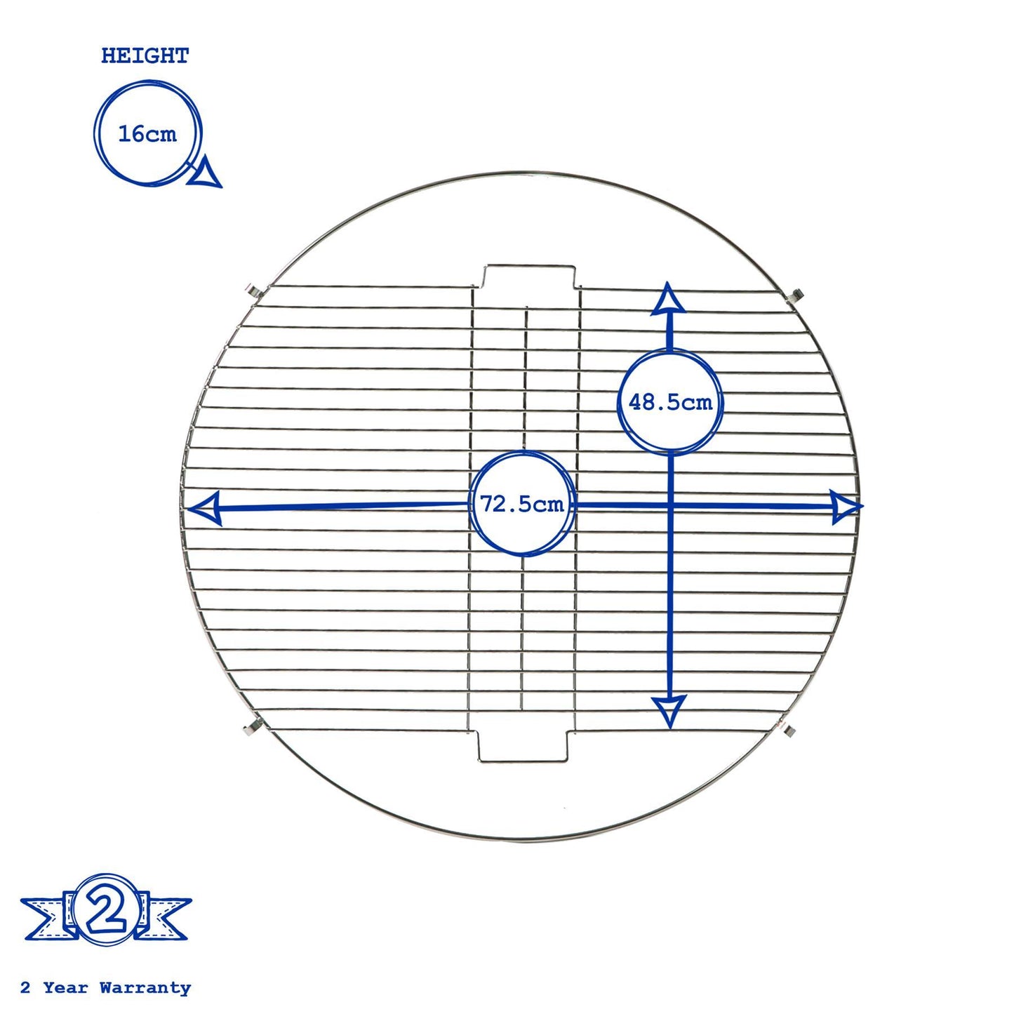2pc Fire Pit Grill & Spark Guard Set - 72.5cm