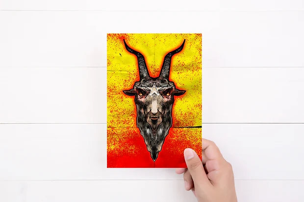 Baphomet Birthday Card | Greeting Card | Mystical Card