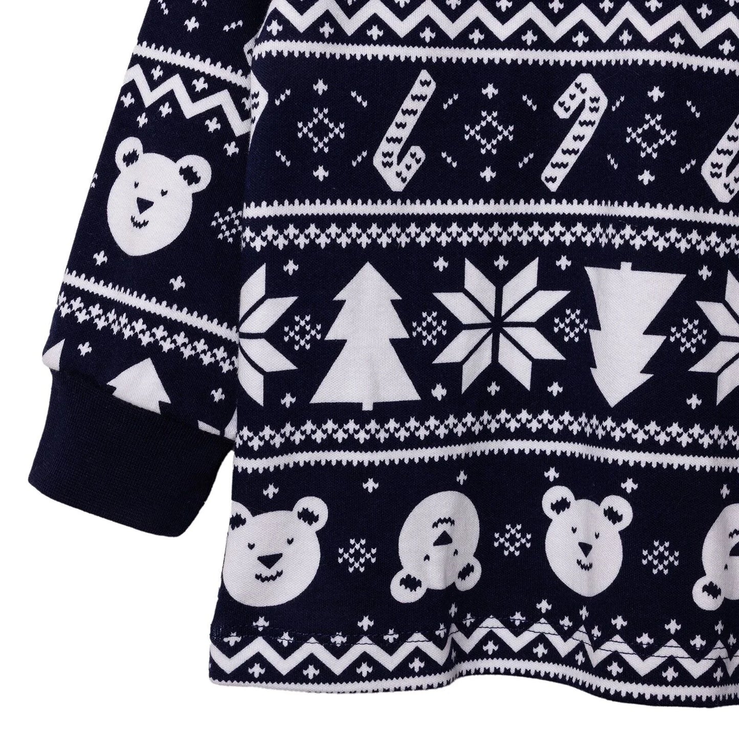 HelloBaby Boys Long Sleeve Pyjamas Set Christmas Crew Neck Long Leg Long Sleeve - Navy Blue