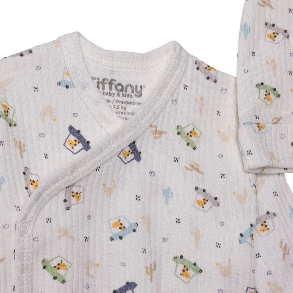 Tiffany 100% Cotton Tiny Baby Set - Ecru