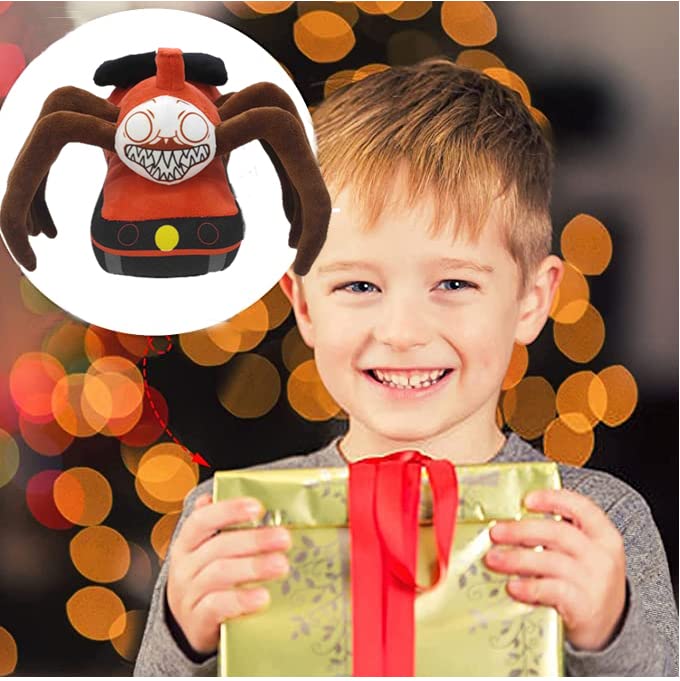 FBDCYIA Choo Choo Charles Plush Toy – 8.7-Inch Spider Train Doll (Red Style 1)