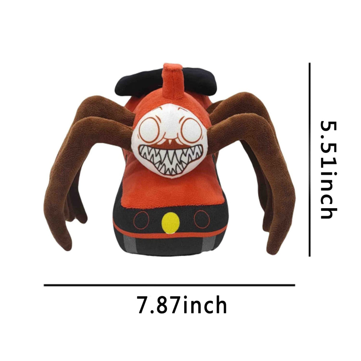 FBDCYIA Choo Choo Charles Plush Toy – 8.7-Inch Spider Train Doll (Red Style 1)