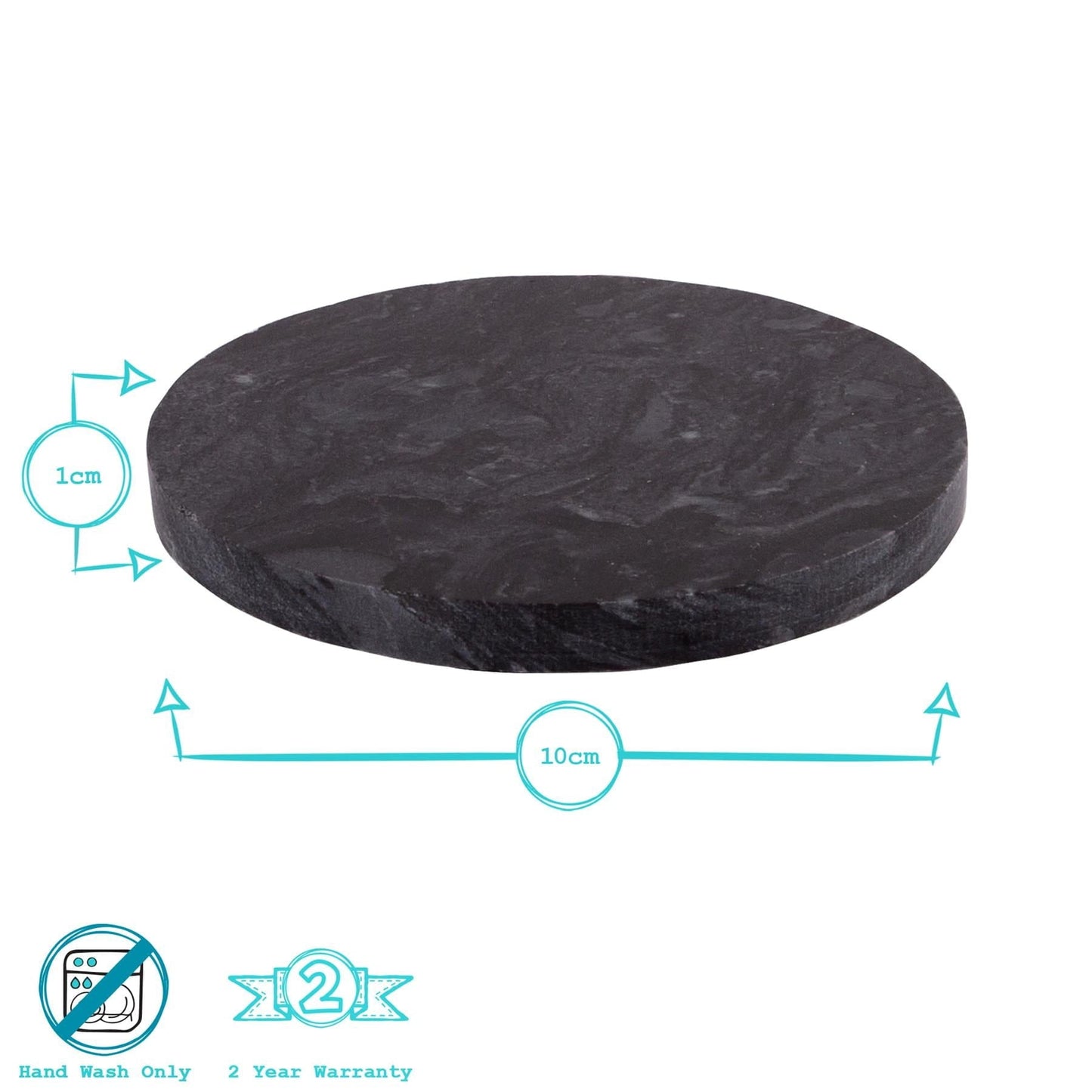 Round Marble Coasters - Pack of Six