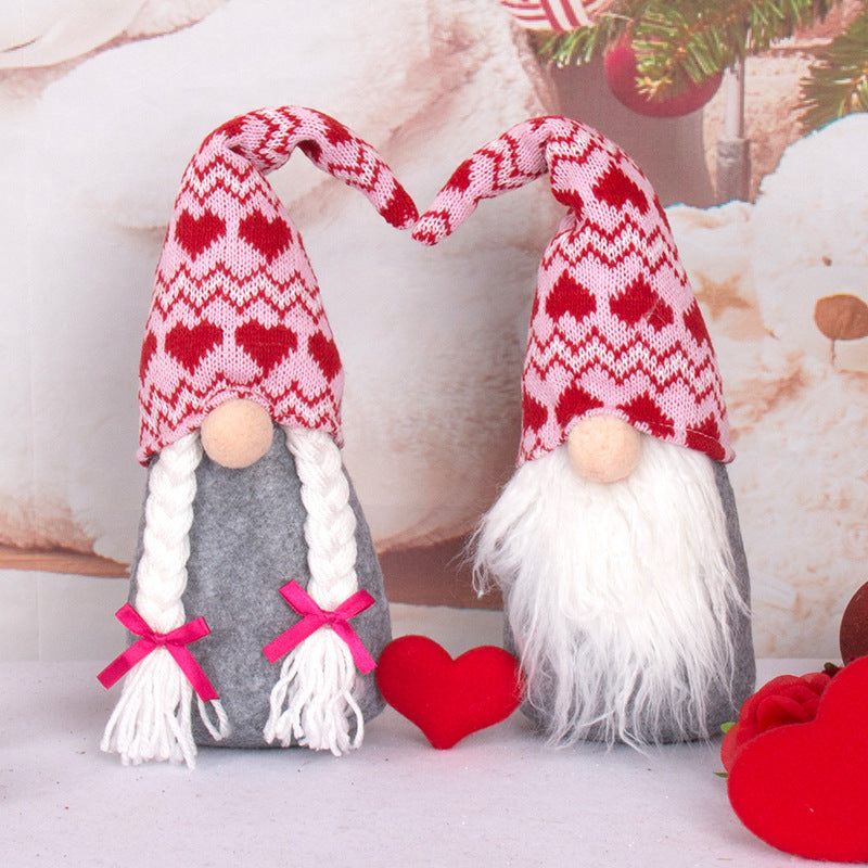 Valentine's Day Decoration Gift Rudolph Doll Faceless Doll