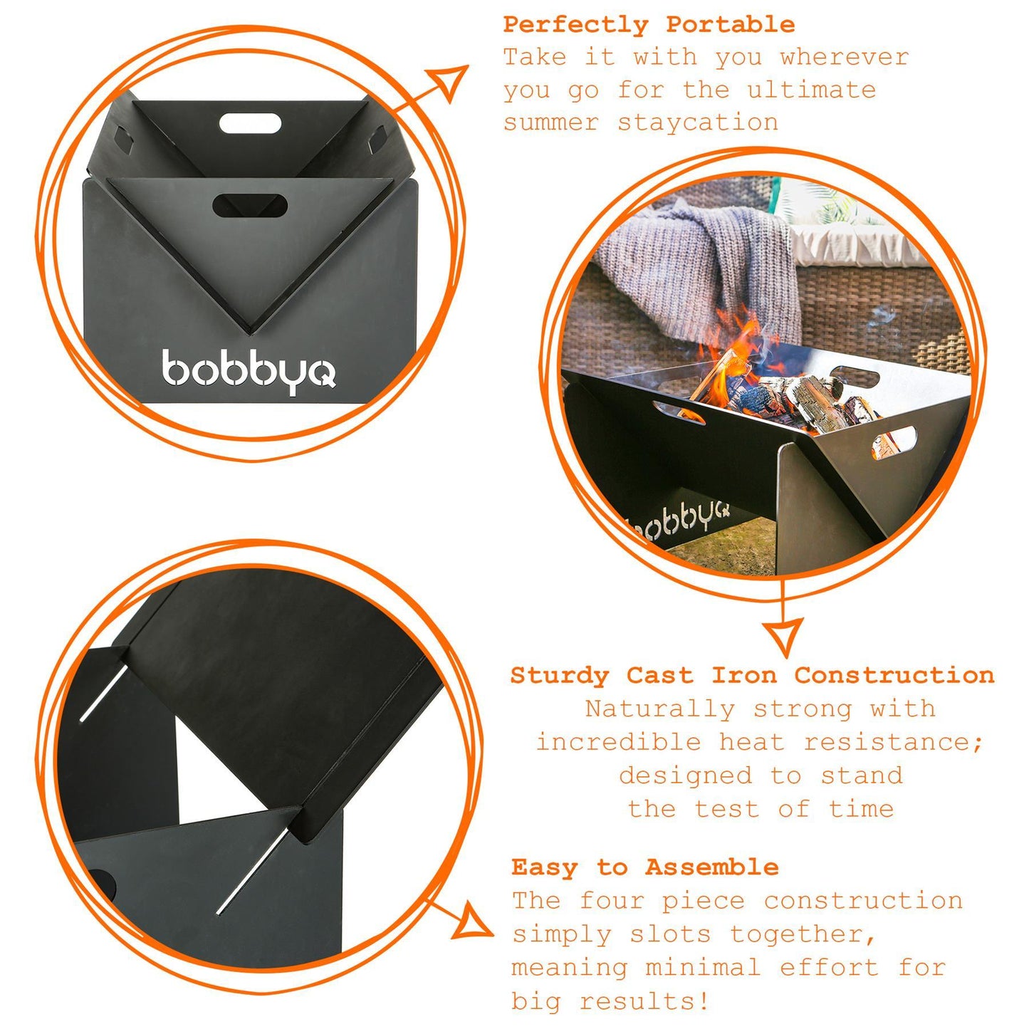 Portable Flat Pack Fire Pit