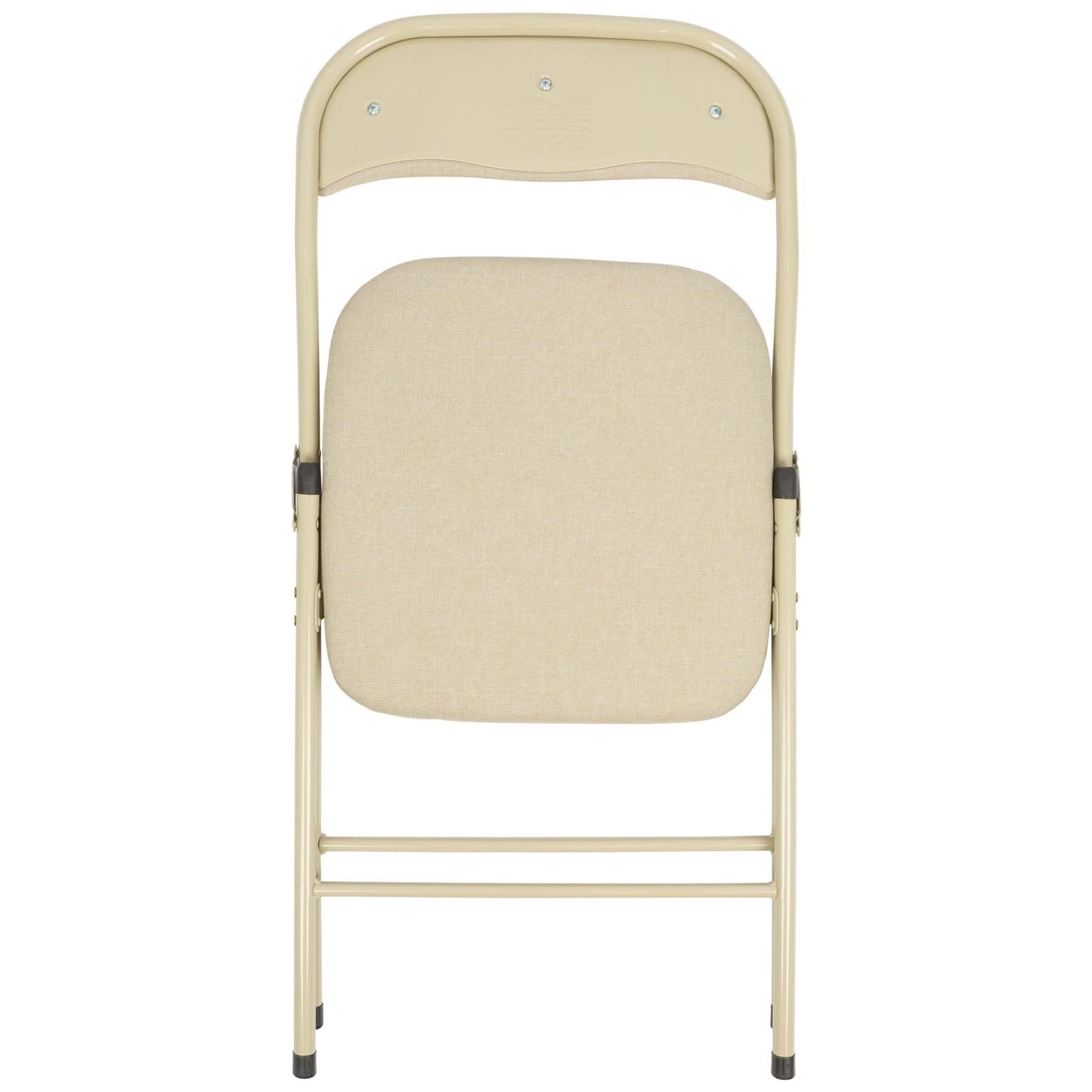 Beige Fabric Padded Folding Chair