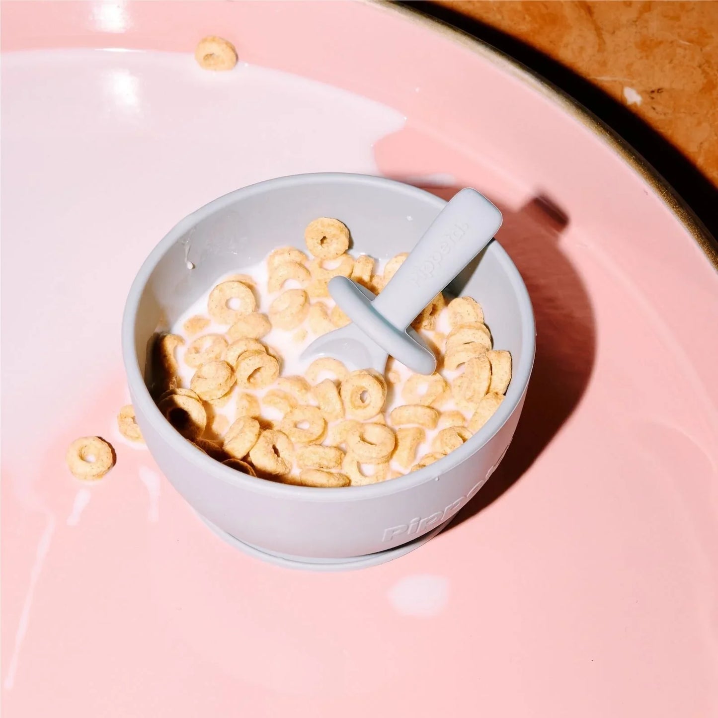 Pippeta Silicone Suction Bowl - Ash Rose