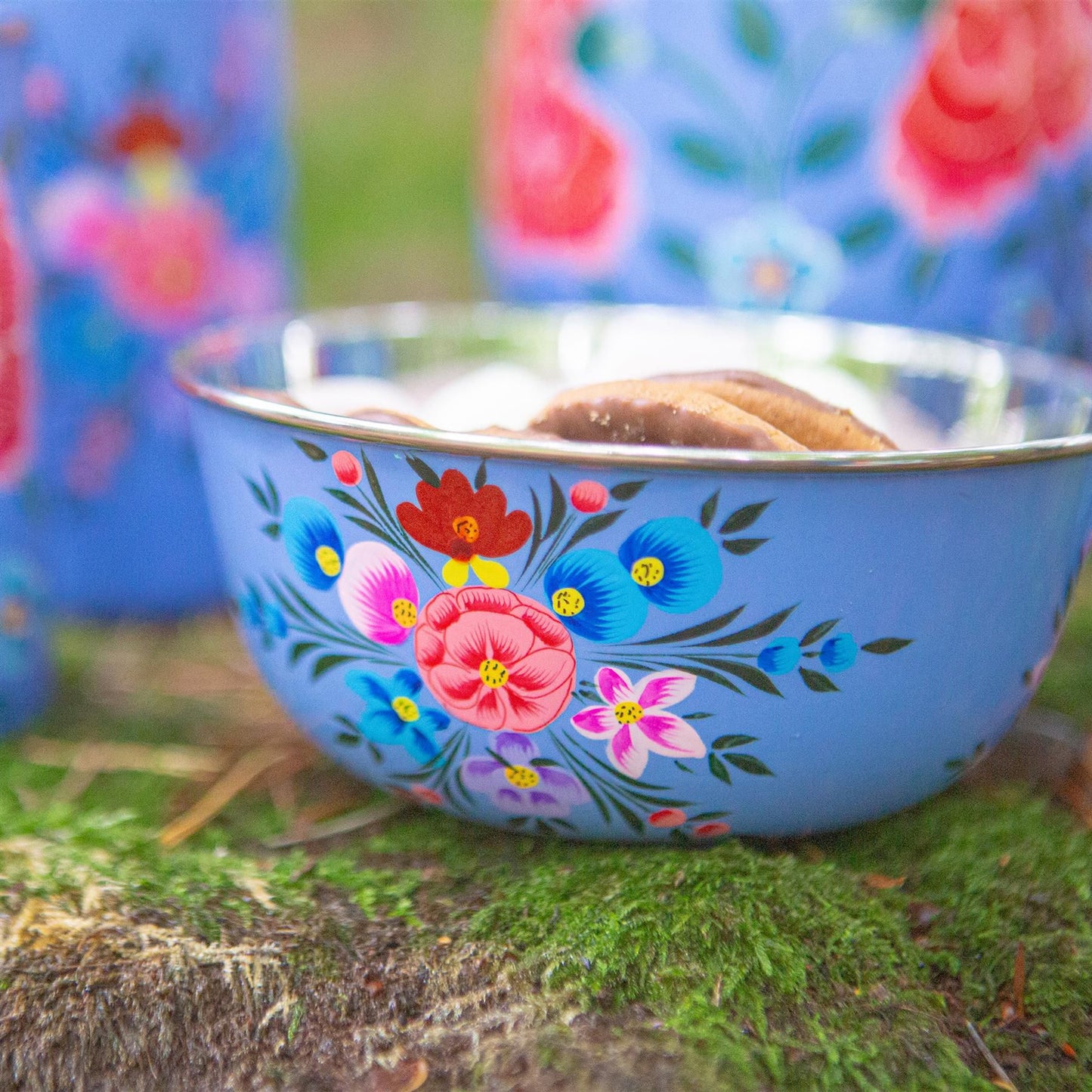 Pansy 14.5cm Hand-Painted Picnic Snack Bowl