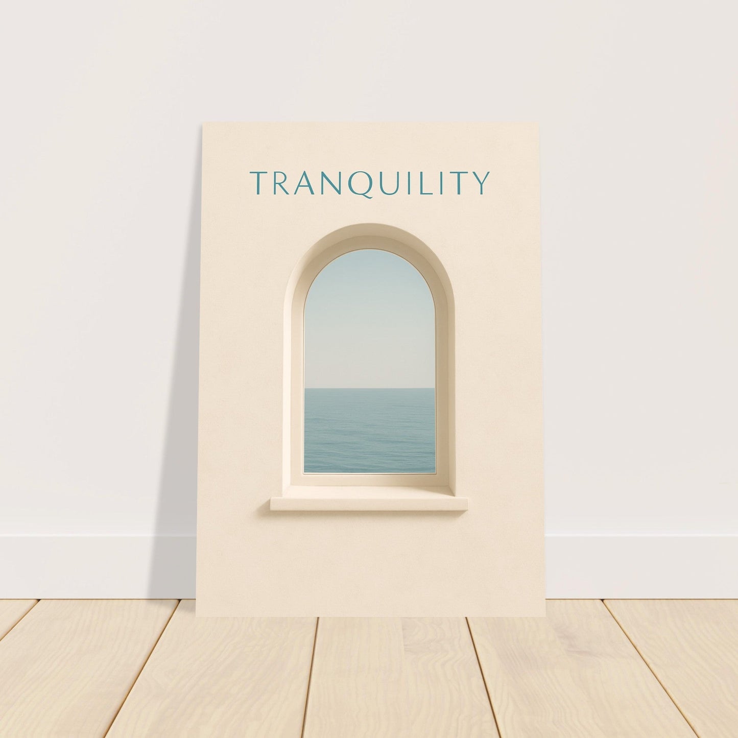Tranquil Minimalist Ocean View Poster Print - Stunning Wall Art for Relaxation