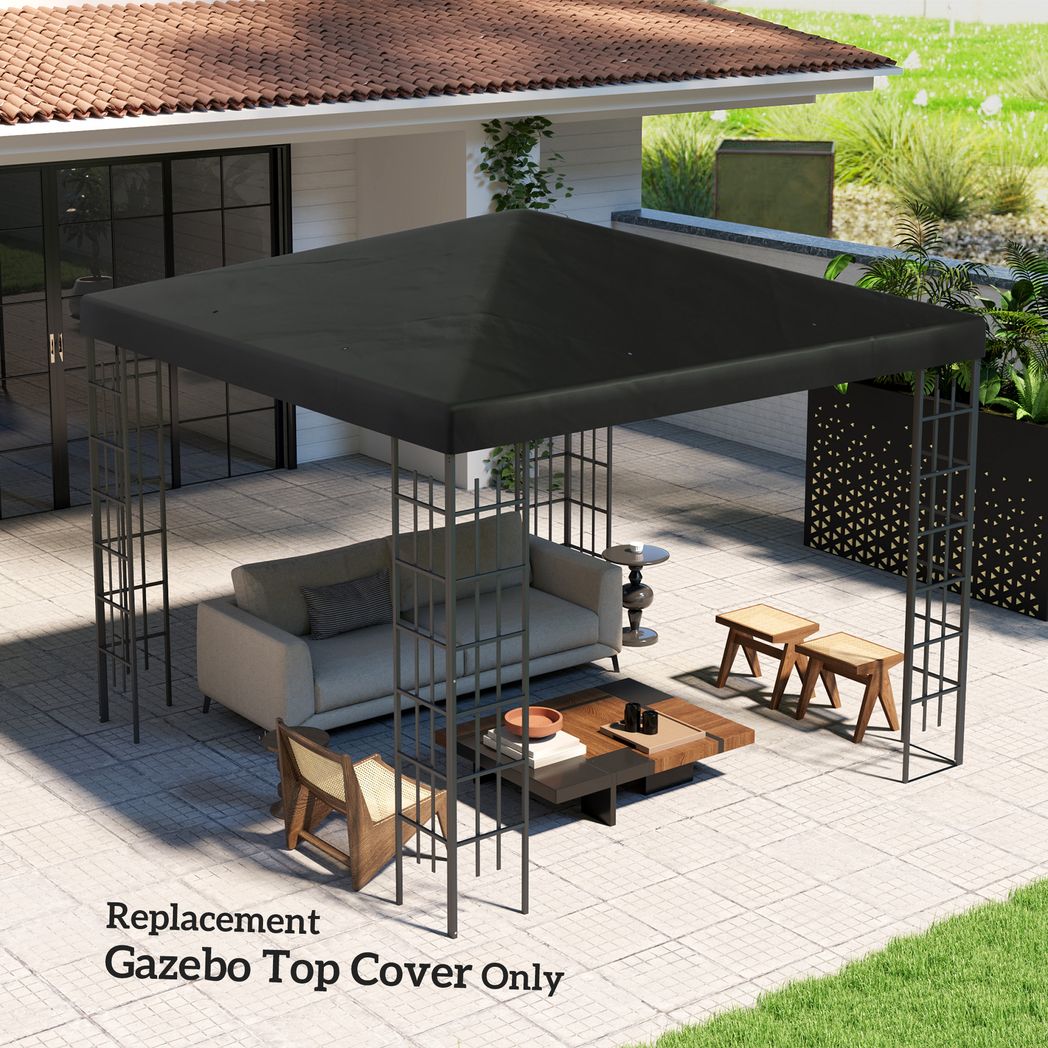 Outsunny 3 x 3(m) Gazebo Canopy Replacement Cover, UPF30+