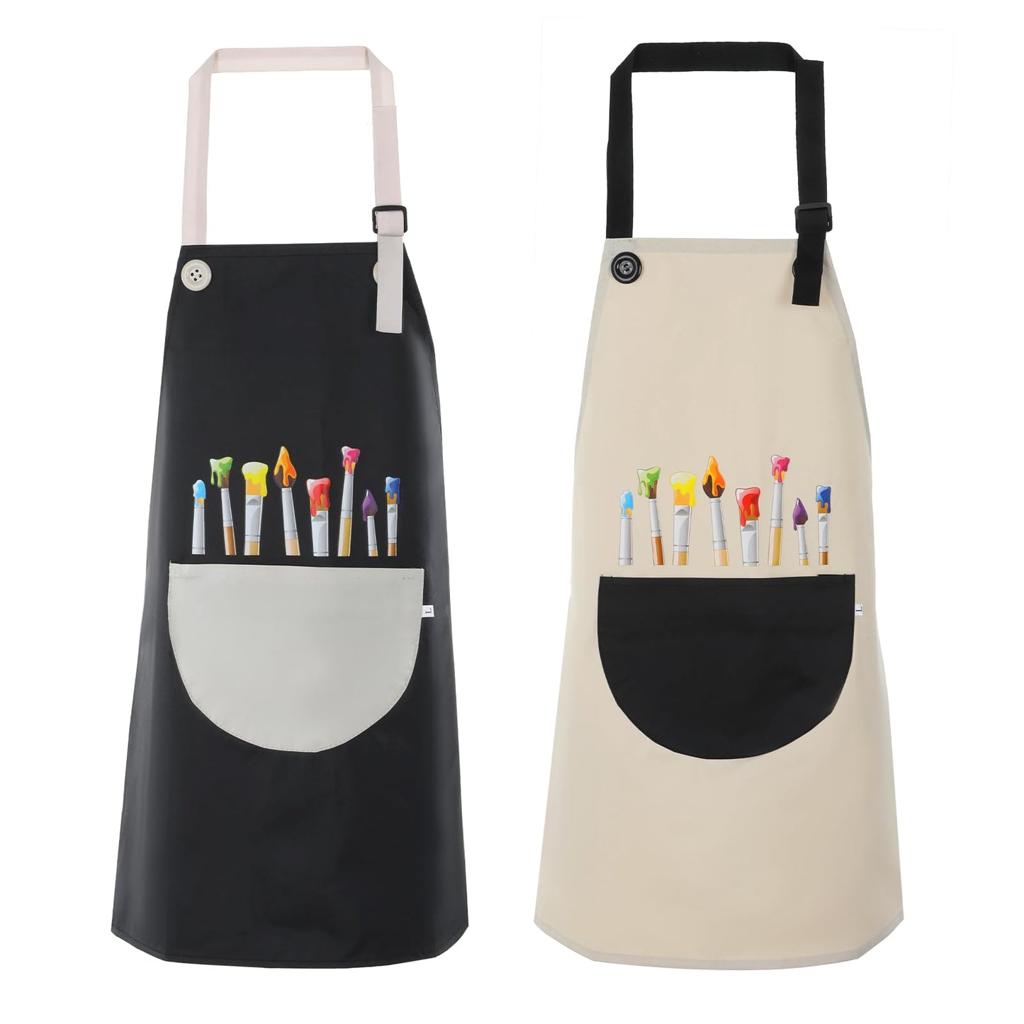 FdcZeyxior 2-Pack Kids Artist Apron | Adjustable Waterproof Painting & Cooking