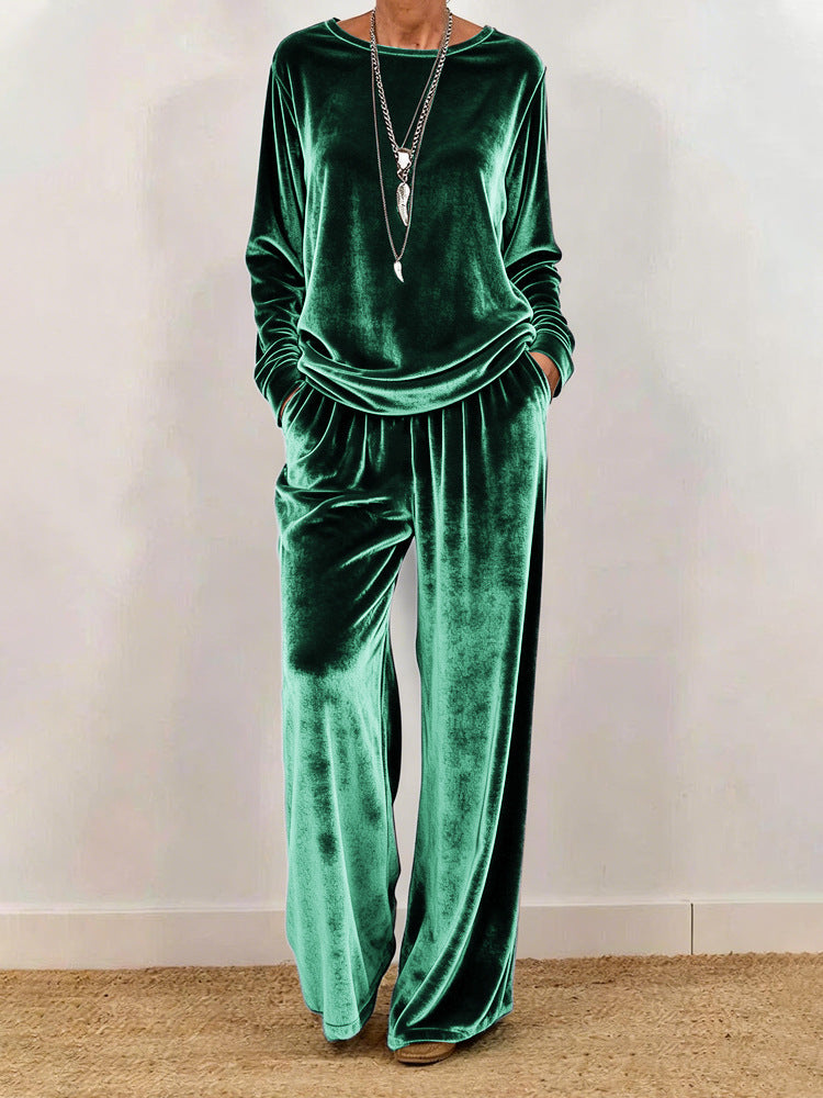 Women's Minimalist Co-ord Suit | Relaxed Fit Long Sleeve Two-Pieces Set