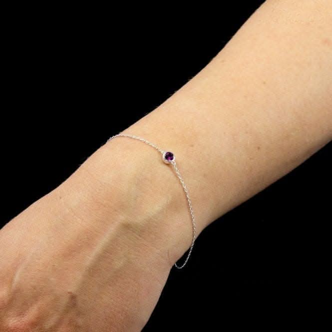 February Birthstone Bracelet with Swarovski Crystal B5285