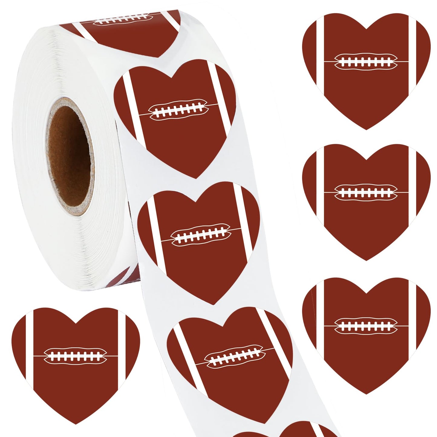 FEBSNOW Kids Sports Stickers – 600pc Self-Adhesive Football & Valentine Stickers for Events & Decorations