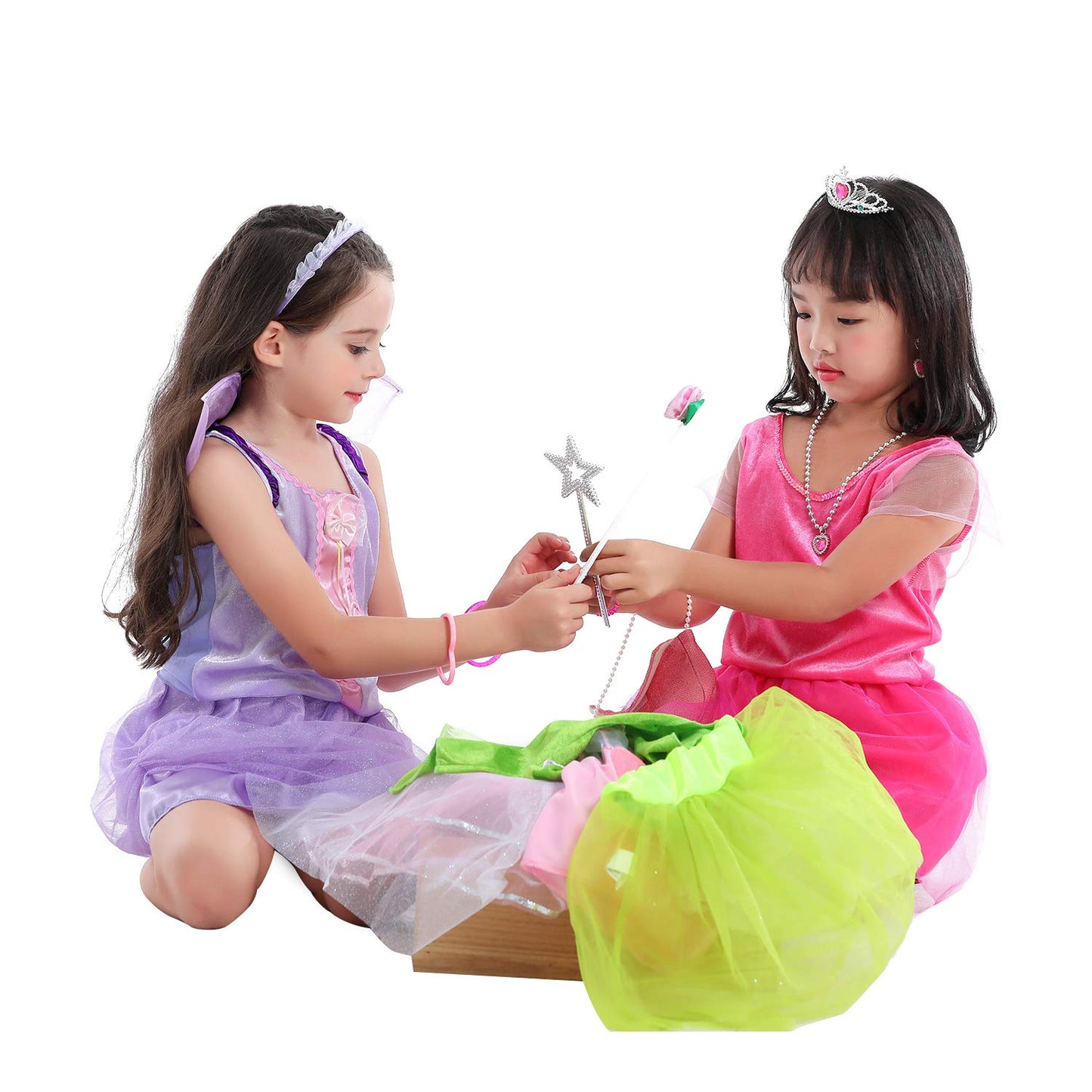 Fedio Dress Up Clothes for Little Girls – Princess Trunk Set for Ages 3–6