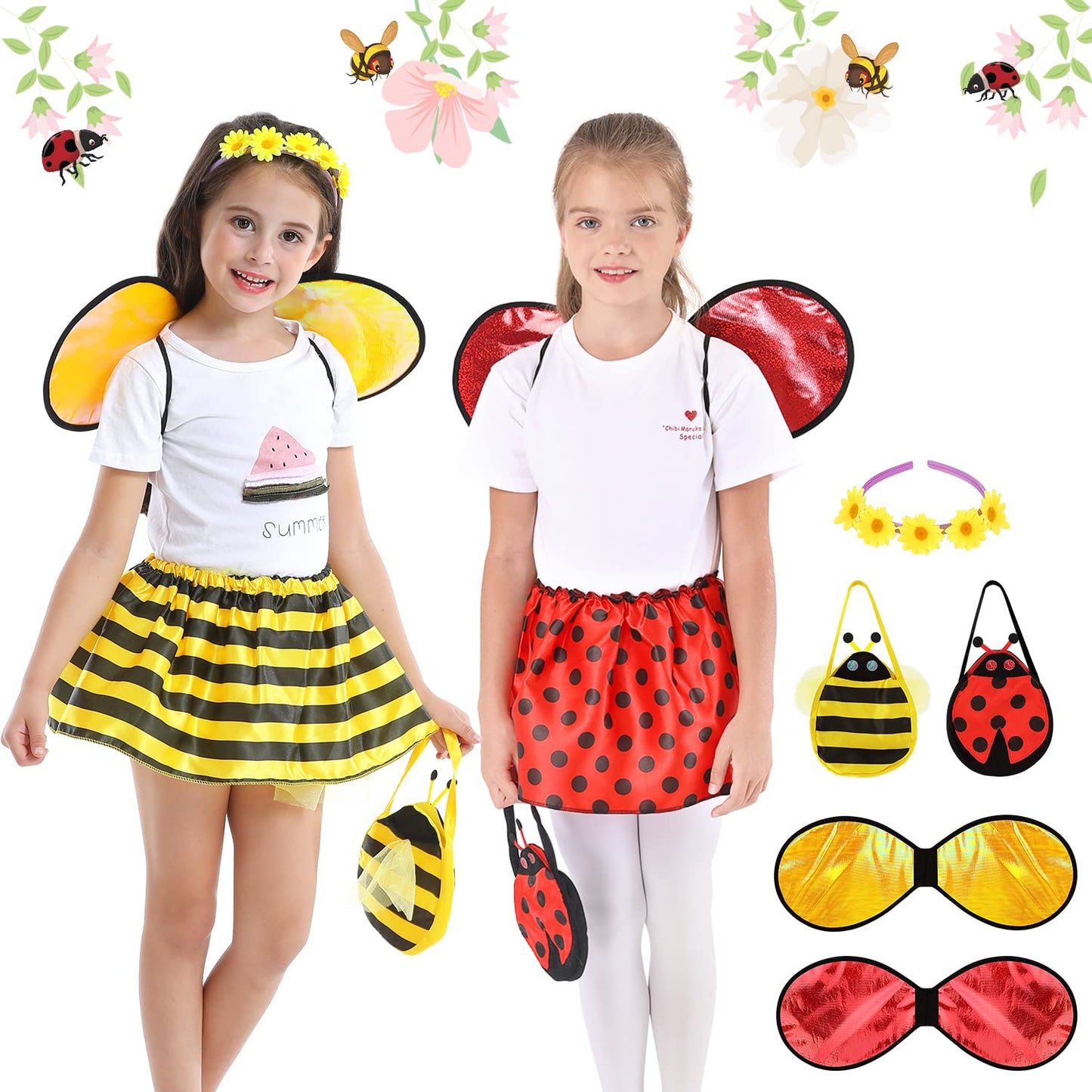 Fedio Dress Up Clothes for Little Girls – Princess Costumes & Trunk Set (Ages 3-6)