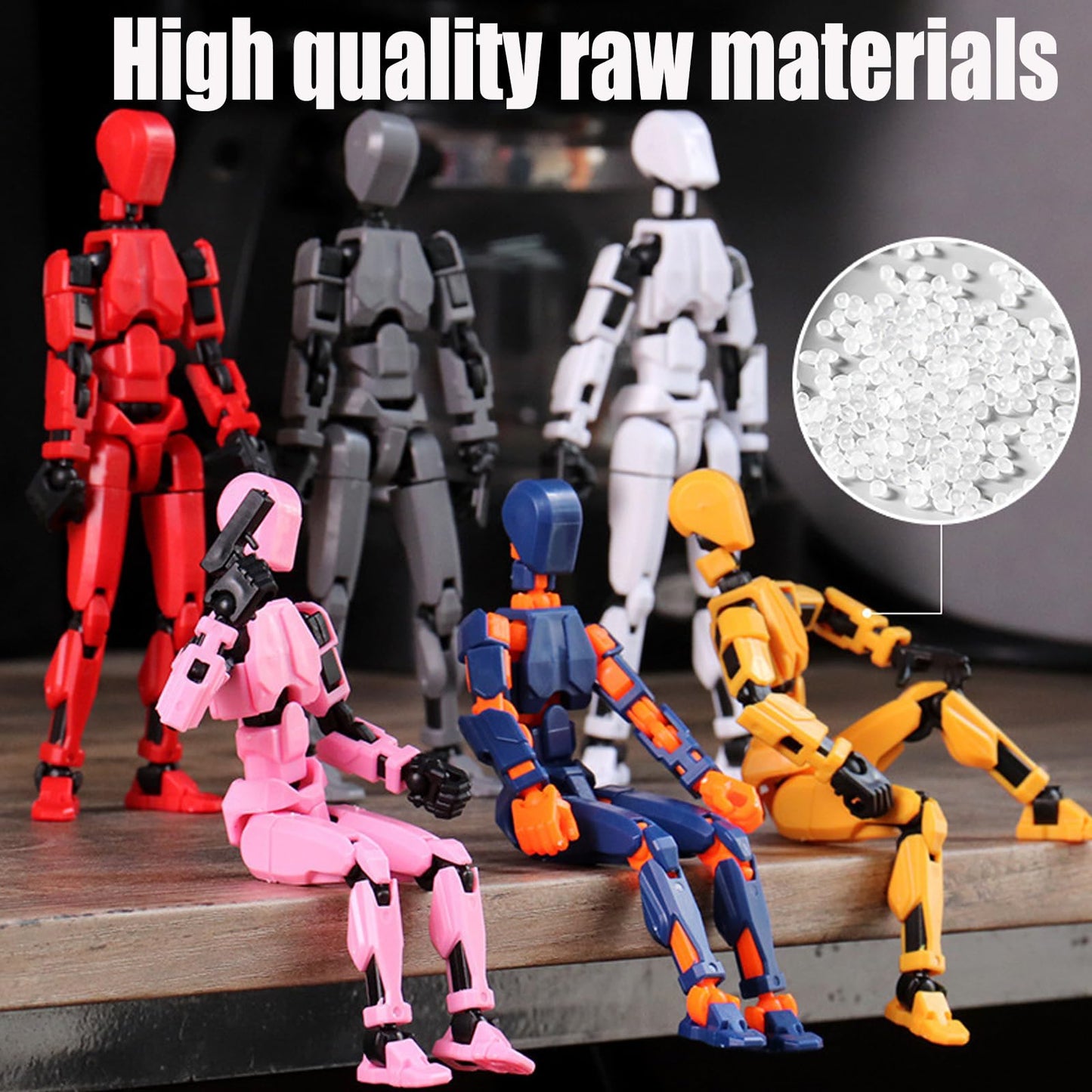 Feetcant Titan 13 Action Figure 5-Piece Pack | 2026 Lucky Robot 13, 3D Printed Poseable Toys