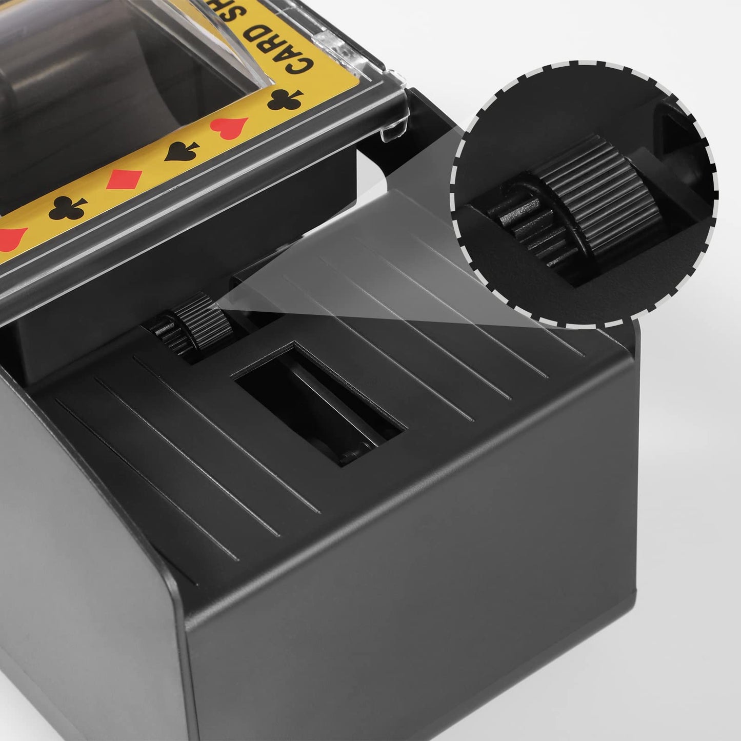 FEIERYA Automatic Card Shuffler 2-Deck – Battery-Operated Shuffler for UNO, Poker & More